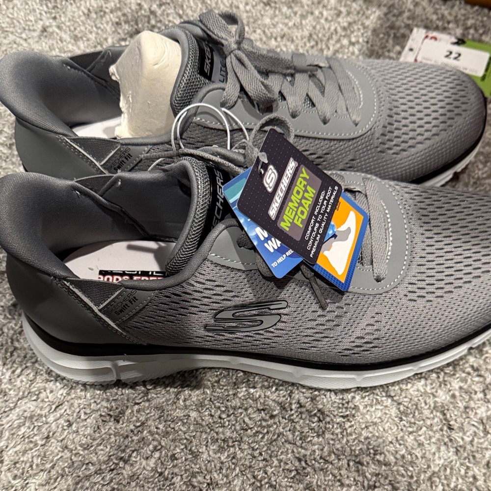 Skechers Charcoal Gray Running Sneakers